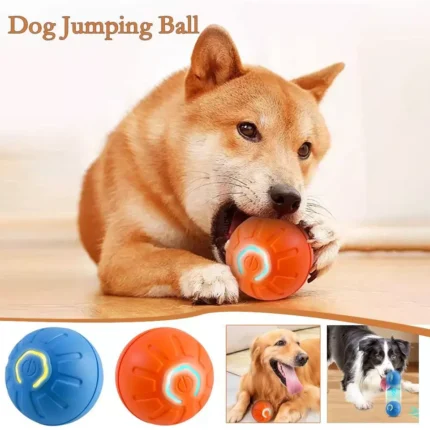 Smart Interactive Dog Toys Ball, Auto Bouncing Rotating Ball, Moving Pet Toys for Dogs 20 lbs (Size Small - 2.2-inch Diameter), USB Rechargeable, Fun Gift for Boredom, Blue, Green, & Orange